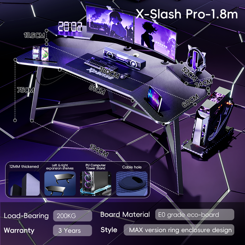 DONMIS X-Slash Winged Gaming Table