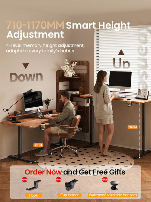DONMIS Electric L-shape Table