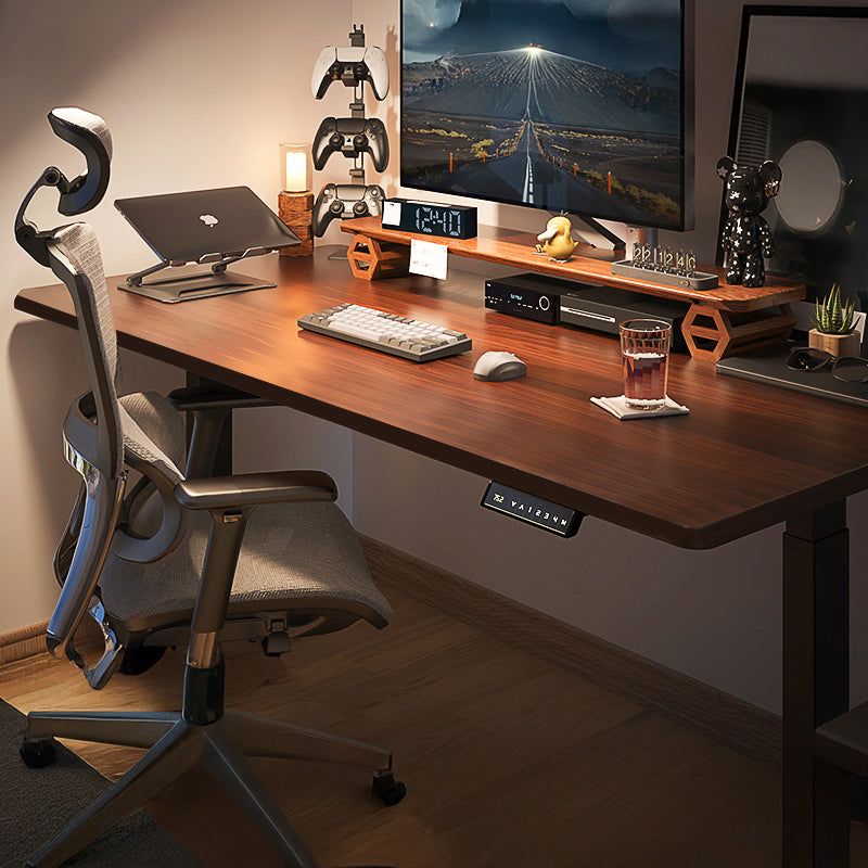 Xpanse Southeast Asian Walnut Electric Office Table